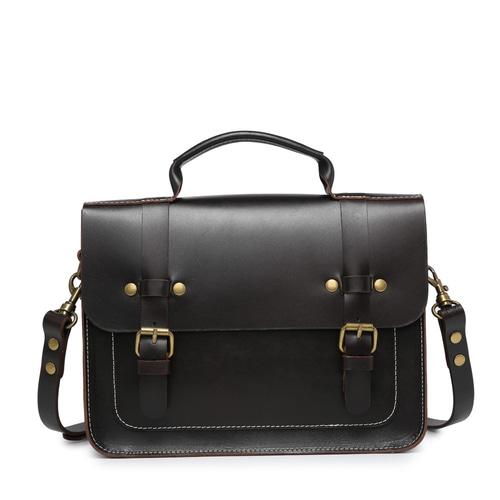 サッチェルバッグ ショルダーバッグ ビジネスバッグ 本革 ヌメ革 斜