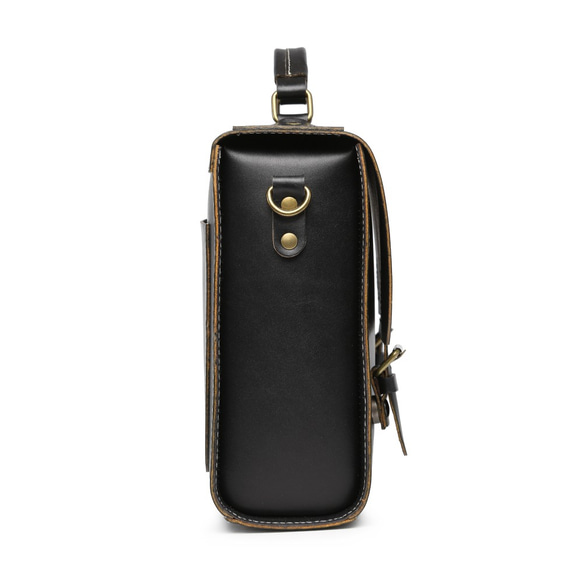 サッチェルバッグ ブリーフケース ビジネスバッグ 本革 ヌメ革 斜めがけ A4 通勤 通学 ブラック 123 ステッチ ヌメ革 ブラック 横向 9cm とご記入の上 ご注文くださいますようお願いいたします 縫糸