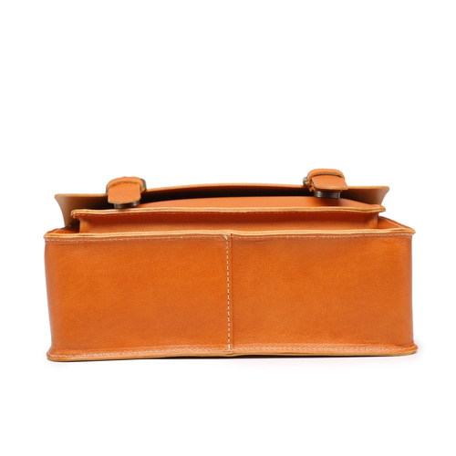 サッチェルバッグ ハンドバッグ ショルダーバッグ 本革 ヌメ革 マチ付