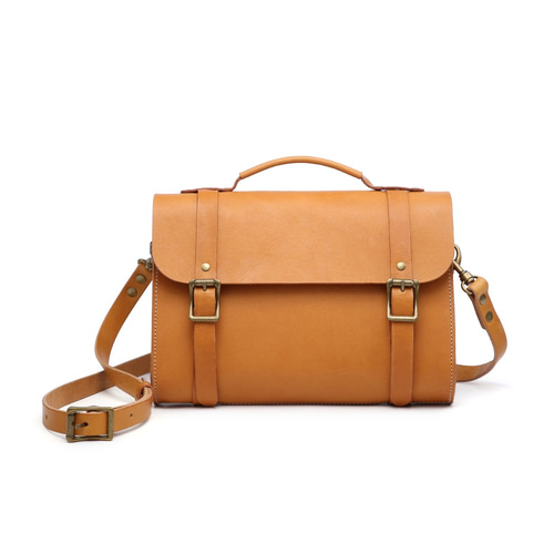 サッチェルバッグ ビジネスバッグ メッセンジャーバッグ 本革 ヌメ革