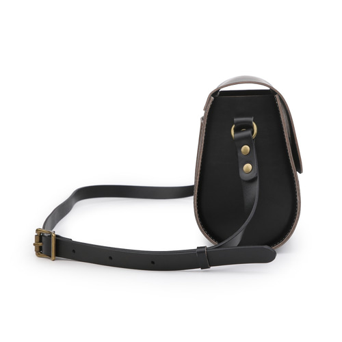 ショルダーバッグ 本革 ヌメ革 斜めがけ ラウンドスクエア レディース