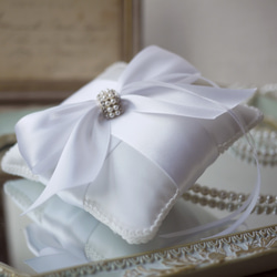 [Eternal Love・Eternal Tiffany]ハンドメイドレースリングピローの提案/バレンタインデー/結婚式の装身 5枚目の画像