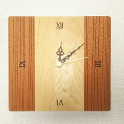 小さめ　木の壁掛け時計　Ⅱ 3枚目の画像