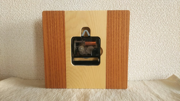 小さめ　木の壁掛け時計　Ⅱ 5枚目の画像