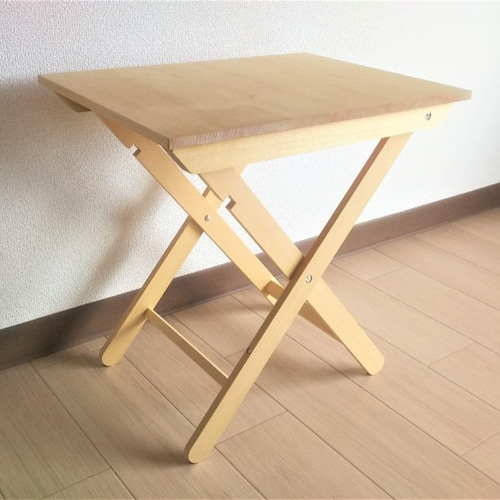 青森ひば 木製 折り畳みテーブル サイドテーブル 青森ヒバ木工 ARAJIN