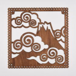 ビッグウッドフレーム「ティータイム」（木の壁飾り） ウォール