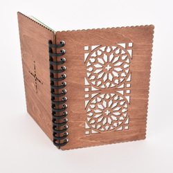 木のノートブックE カテドラル（木製ルーズリーフ） 2枚目の画像