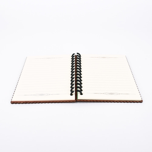 木のノートブックG 蝶々（木製ルーズリーフ） ノート akaitori craft
