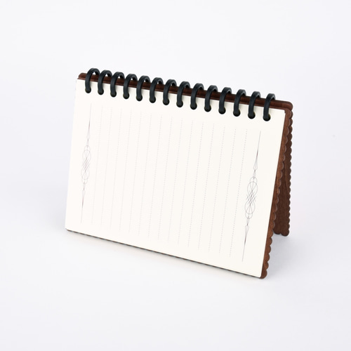木のノートブックG 蝶々（木製ルーズリーフ） ノート akaitori craft