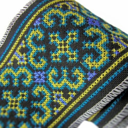 ヤオ族刺繍布ボーダー（I0168/4in-A05） 1枚目の画像