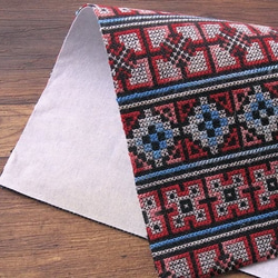 ヤオ族刺繍布はぎれ/接着芯付（C0174-01） 4枚目の画像