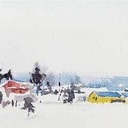 ☁ 啾吉水彩 ☁ 手繪紙膠帶 - 下雪的海邊 第6張的照片