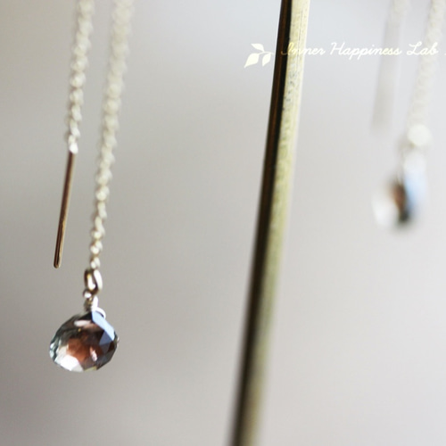 アンダルサイト　ピアス　宝石質　14KGF 希少！アンダルサイトのひと粒ピアス｜14kgf | Bear's Jewelry