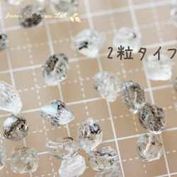 14KGF/  ダイヤモンドクォーツのピアス 7枚目の画像