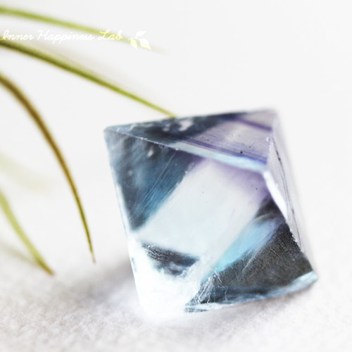 イリノイ産八面体フローライトの原石(中)（パープルライン） その他