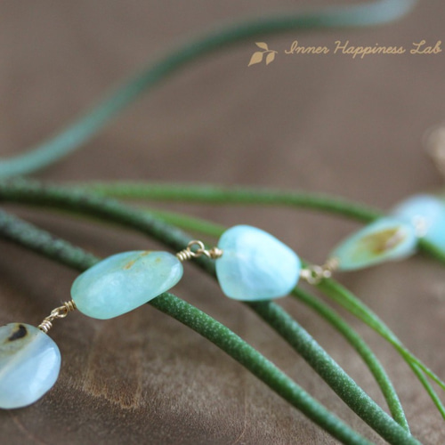 14kgfブルーカラーオパールブレスレット