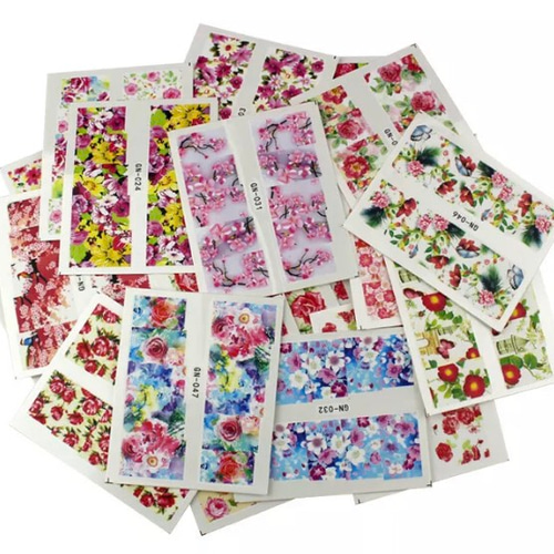 55. ウォーターネイルシール フラワー系 まとめて 売り♡ シール