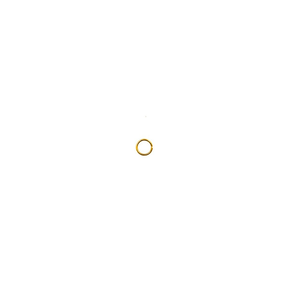 ［100個］ サージカル ステンレス / 丸カン / 極細 ［ 0.4 X 2.5mm ］［ ゴールド 金 ］ 接続 / 2枚目の画像