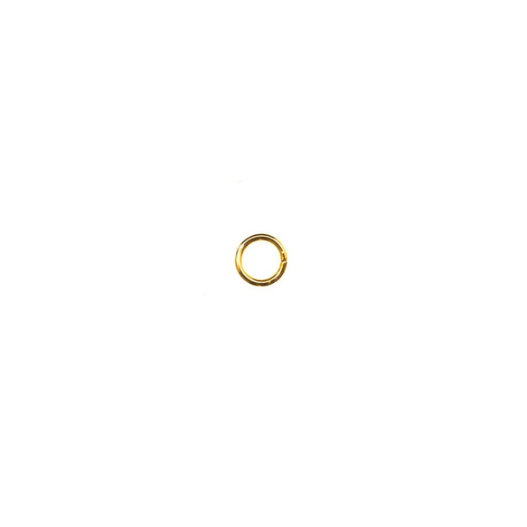 ［100個］サージカルステンレス / 丸カン ［ 0.8 X 4.5mm ］［ ゴールド 金 ］ アクセサリー パーツ 2枚目の画像