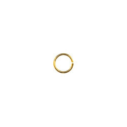 ［100個］サージカルステンレス / 丸カン ［ 0.8 X 7mm ］［ ゴールド 金 ］ アクセサリー パーツ / 2枚目の画像