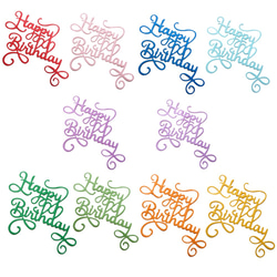 クラフトパンチ ハッピーバースデー MIXカラー 10枚【028-11