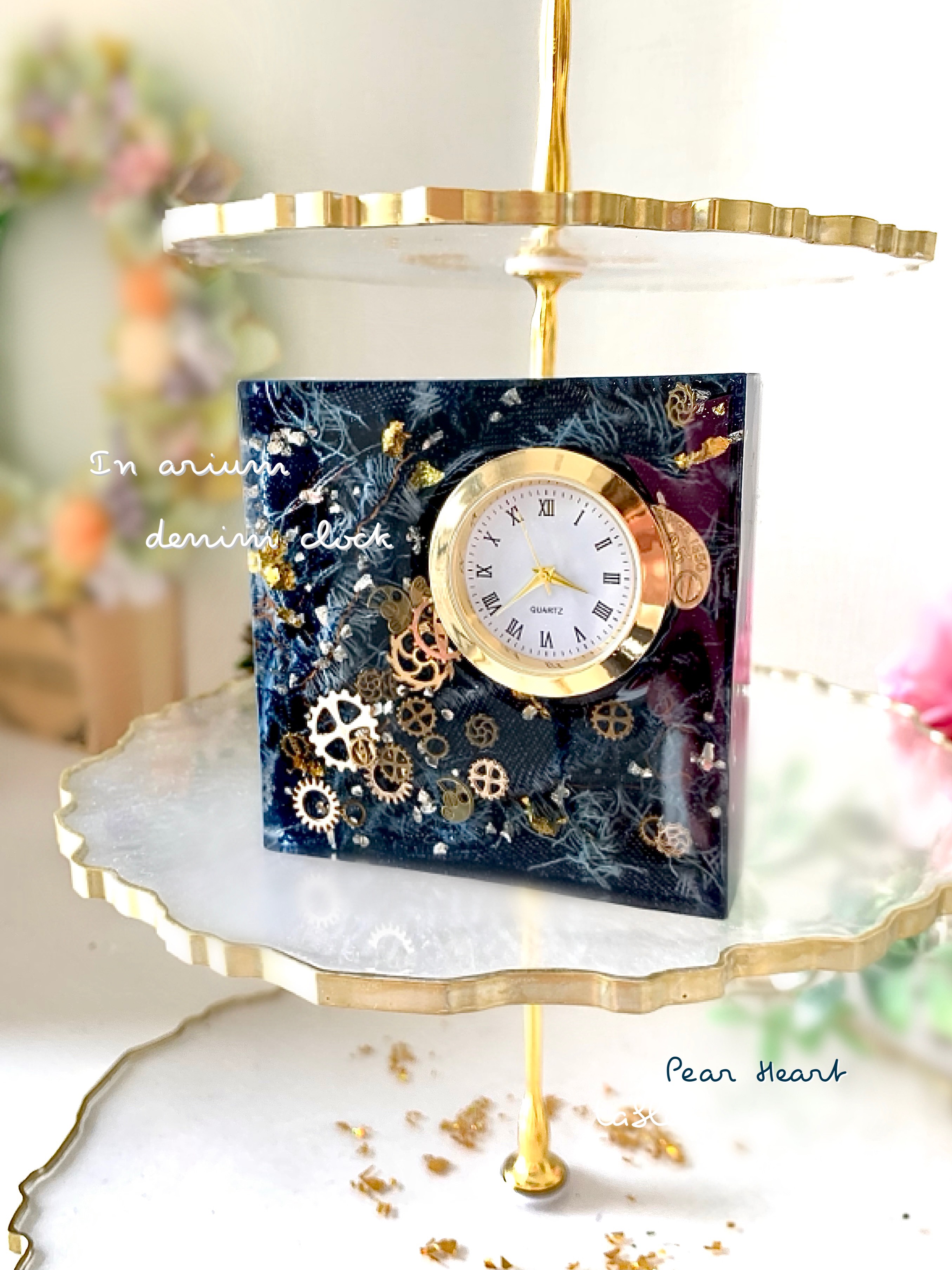 デニム denim 置時計【 お祝い･プレゼントに最適】