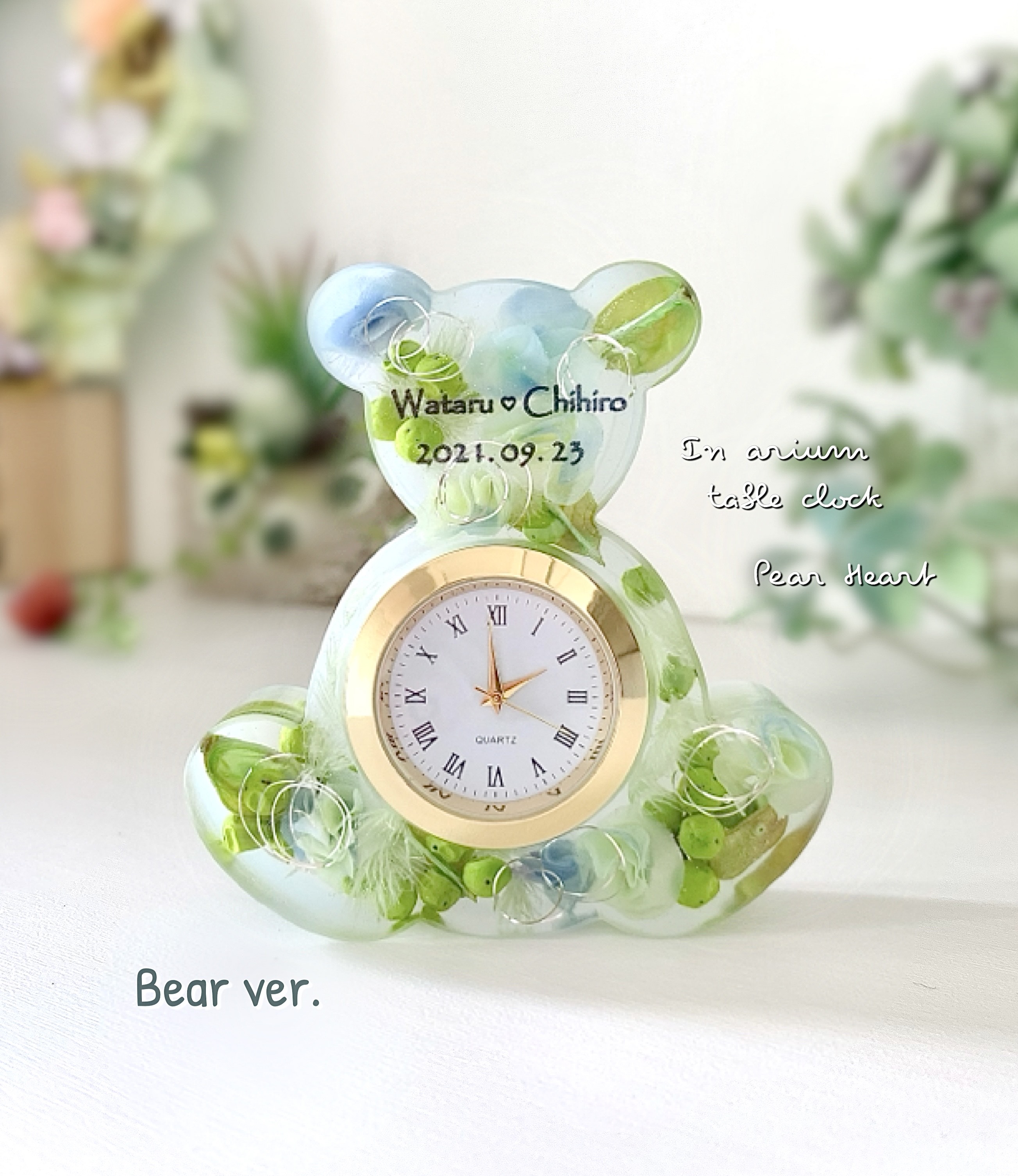 out       ❁お花がいっぱい ほっこり おうち時計❁ ほっこり ❁お花がいっぱい out    おうち時計❁