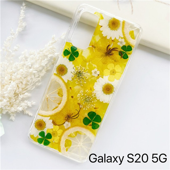 押し花ケース・Galaxy A53 5G・Galaxy Note20 Ultra 5G・Galaxy S20・多機種対応 1枚目の画像