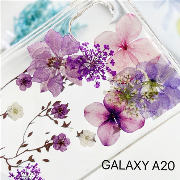 スマホリング付き /Galaxy A41 /Galaxy Note20 Ultra /Galaxy S20/押し花ケース 3枚目の画像