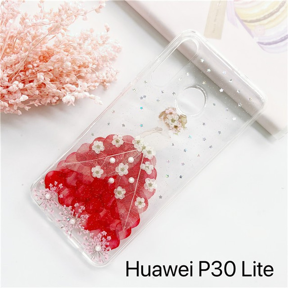 紫陽花 /押し花ケース・HUAWEI P30 lite・HUAWEI P20 lite・HUAWEI Nova・姫系 2枚目の画像