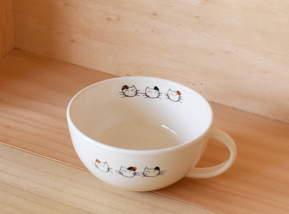 ネコ　スープカップ 3枚目の画像