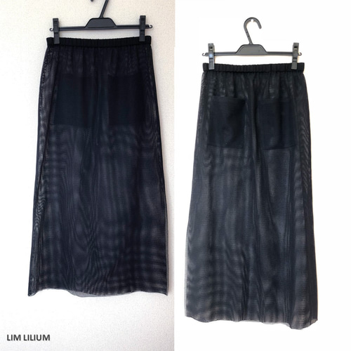 NON TOKYO メッシュ　ロング　スカート　シースルー メッシュシースルースカート ロングスカート（マキシ丈