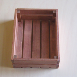 木製ハガキ大ケース/マホガニー 4枚目の画像