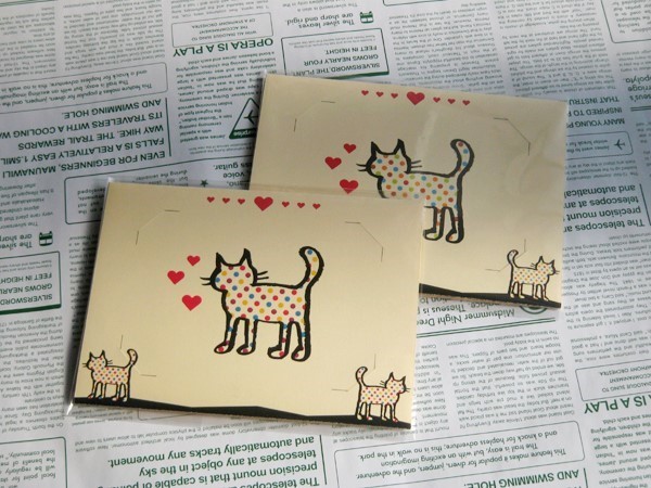 猫写真立て/マーブル（ノベルティパック：５０枚）