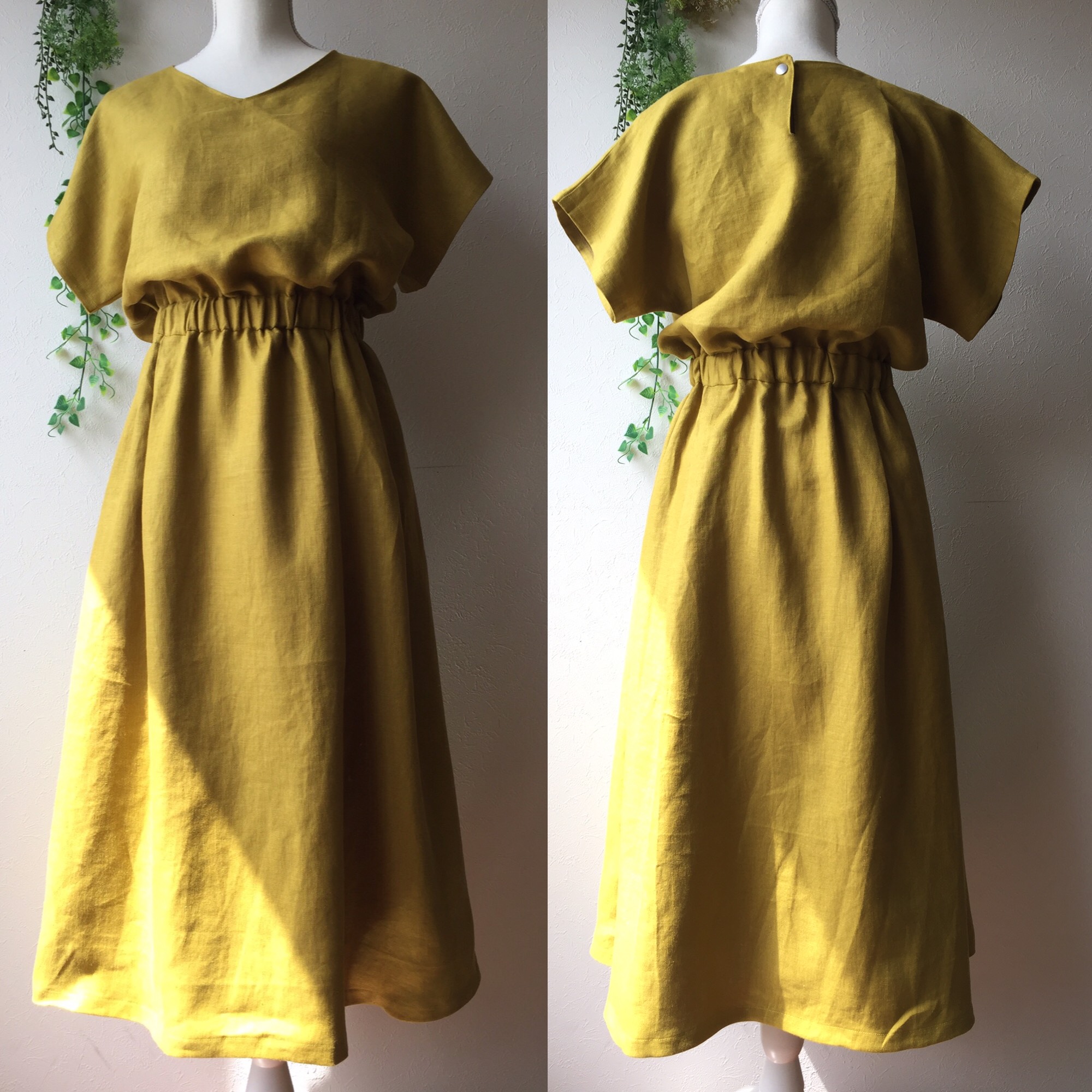 受注製作/フレンチリネンワンピース