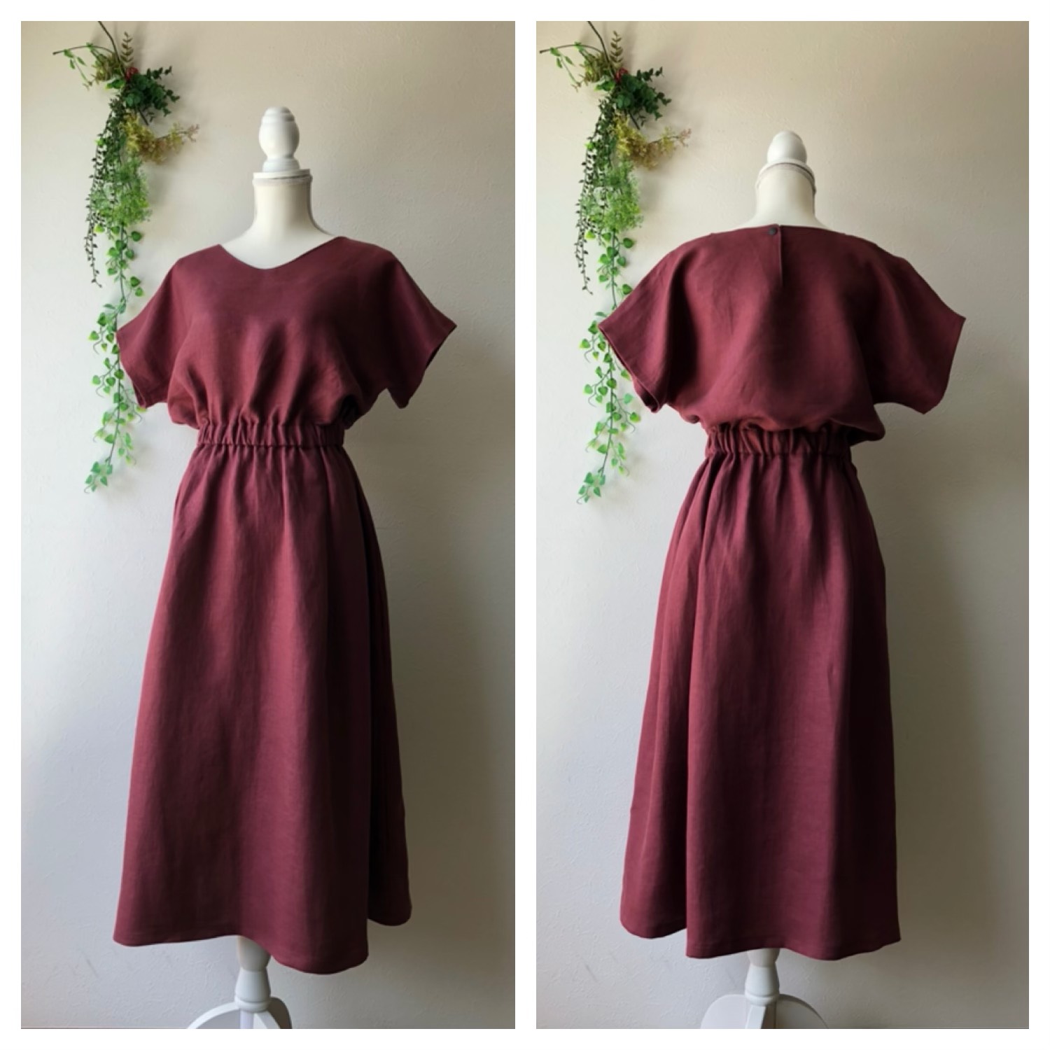 サイズオーダー製作/フレンチリネンワンピース