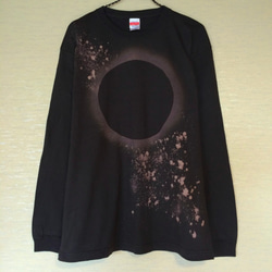 ◯ 日食(solar eclipse) Tシャツ 長袖 XL 1枚目の画像