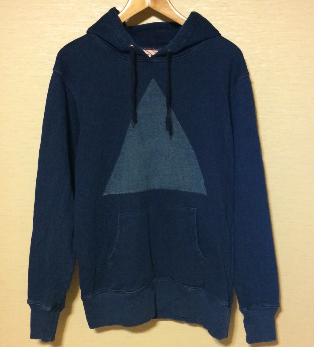 インディゴ △ プルオーバーパーカー L