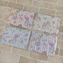 ハンドメイド♡ダブルガーゼ♡ユニコーン♡子供マスク♡ゆめかわ♡選べる2枚set♡ 1枚目の画像