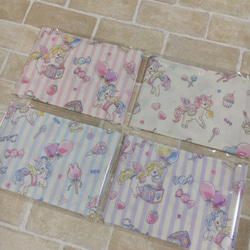 ハンドメイド♡ダブルガーゼ♡ユニコーン♡子供マスク♡ゆめかわ♡選べる2枚set♡ 2枚目の画像