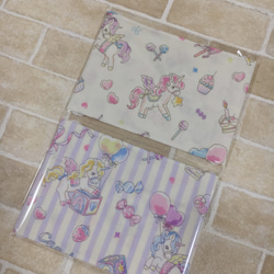 ハンドメイド♡ダブルガーゼ♡ユニコーン♡子供マスク♡ゆめかわ♡選べる2枚set♡ 4枚目の画像