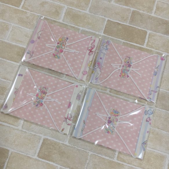 ハンドメイド♡ダブルガーゼ♡ユニコーン♡子供マスク♡ゆめかわ♡選べる2枚set♡ 5枚目の画像