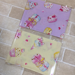 可愛い♡ハンドメイド♡ダブルガーゼ♡子供マスク♡スイーツ♡2枚set♡ 2枚目の画像