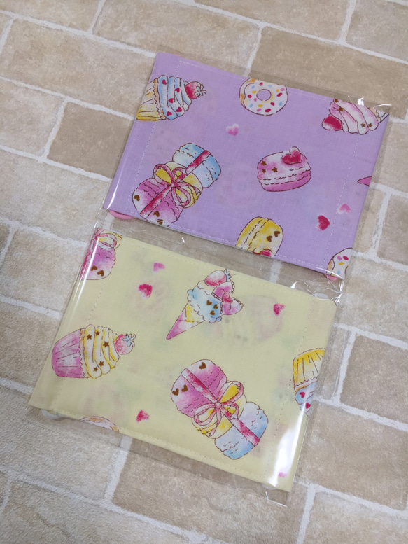 可愛い♡ハンドメイド♡ダブルガーゼ♡子供マスク♡スイーツ♡2枚set♡ 2枚目の画像