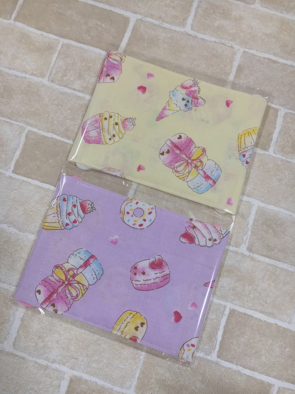 可愛い♡ハンドメイド♡ダブルガーゼ♡子供マスク♡スイーツ♡4枚set♡ 2枚目の画像