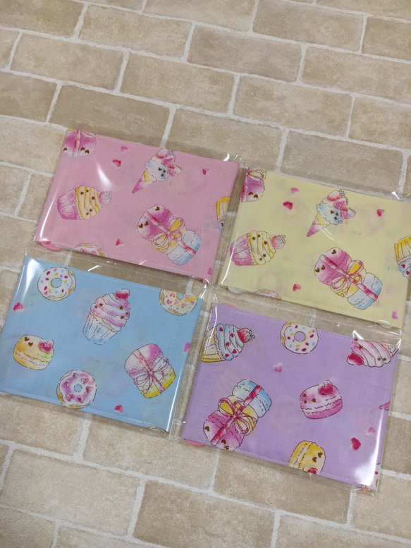 可愛い♡ハンドメイド♡ダブルガーゼ♡子供マスク♡スイーツ♡4枚set♡ 4枚目の画像