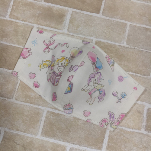 ゆめかわ♡cute♡ユニコーン柄♡ハンドメイド♡ダブルガーゼ♡子供用