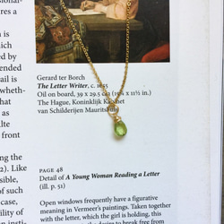 天然石輕寶 葛瑞絲的生活指南 橄欖石 925銀鎖骨項鍊【Enko】 第9張的照片