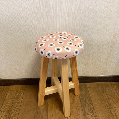 木製スツール 高さ60cm ２脚セット 丸椅子 stool 椅子（チェアー