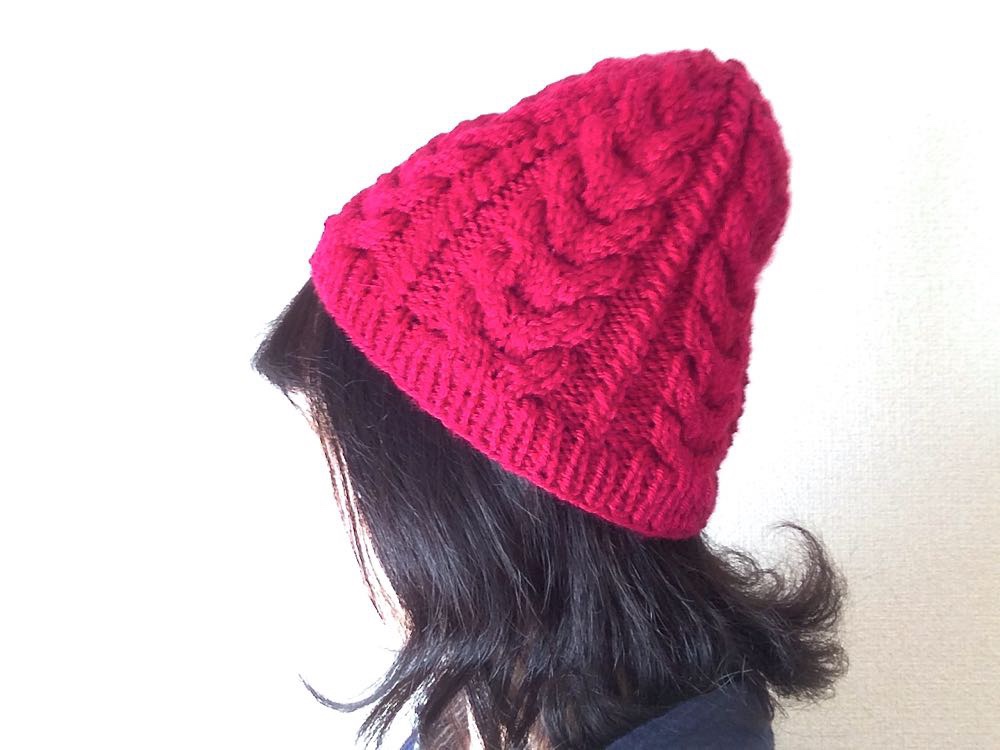 MAISON KINEMA アラン柄　ニット帽　ニットキャップ　ビーニー　キネマ MAISON KINEMA アラン柄 ニット帽 ニットキャップ ビーニー キネマ